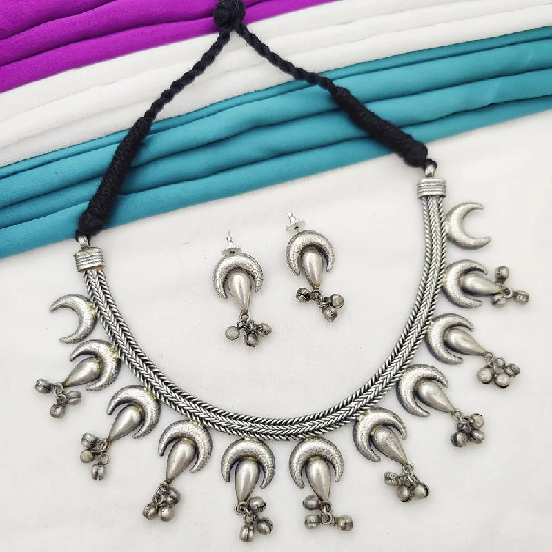 Fancyla Oxidised Plated Necklace Set